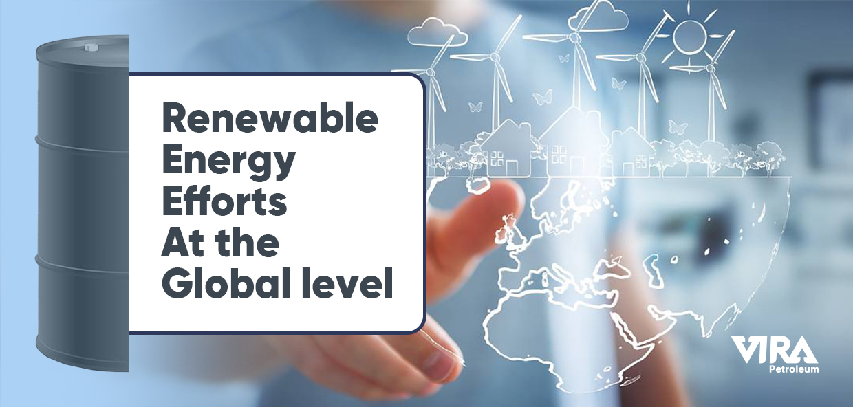 Renewable energy efforts at the global level