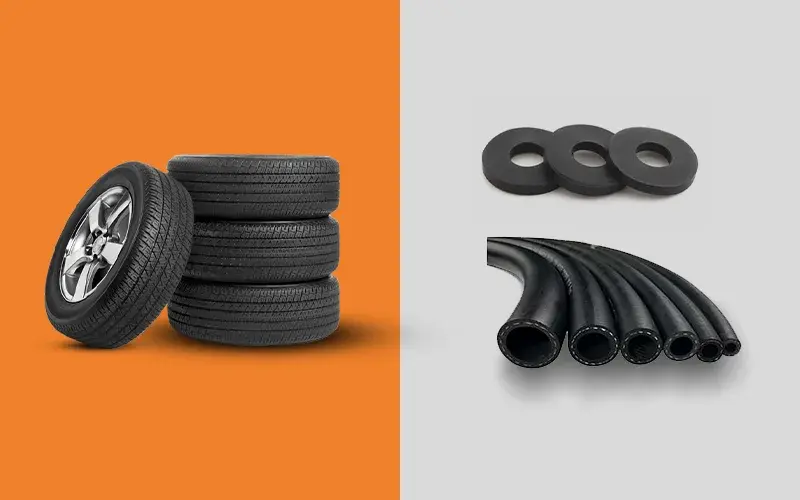 application of rubber in industry
