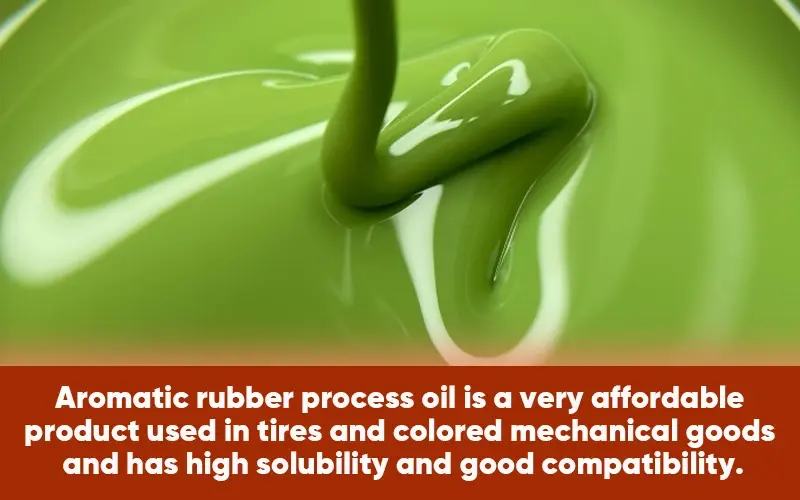 Aromatic rubber process oil