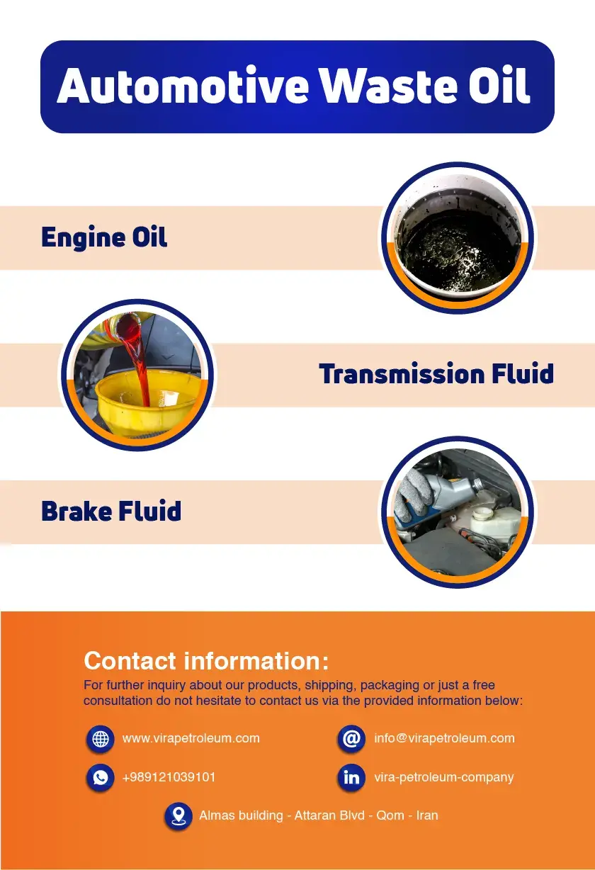 Automotive Waste Oil: (Used Lubricant & Motor Oil)